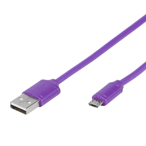 Vivanco Kabl USB A/microB 1m Purple