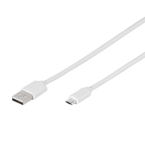 Kabl USB A/microB 1m Vivanco White