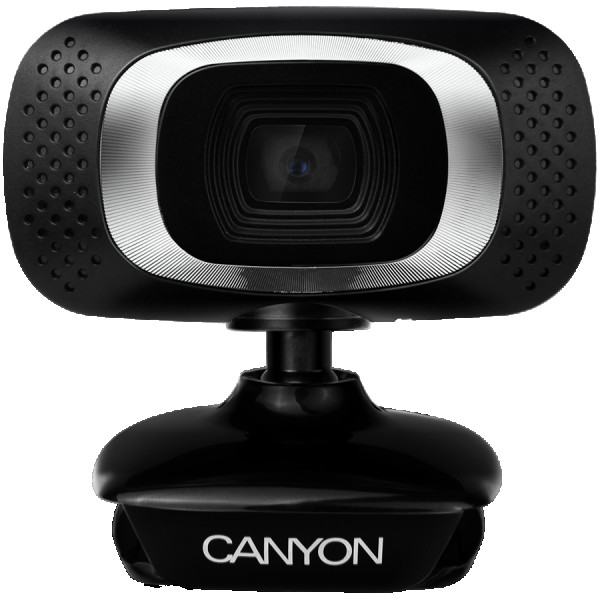 CANYON C3 720P HD webcam with USB2.0. connector, 360° rotary view scope, 1.0Mega pixels, Resolution 1280*720, viewing angle 60°, cable leng