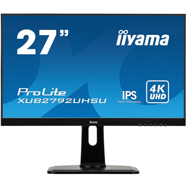 IIYAMA Monitor Prolite, 27'' ETE, ULTRA SLIM LINE, 3840x2160 UHD, IPS, 4ms, 13cm height adj. stand, 300cdm˛, DVI, HDMI, DisplayPort, Speaker