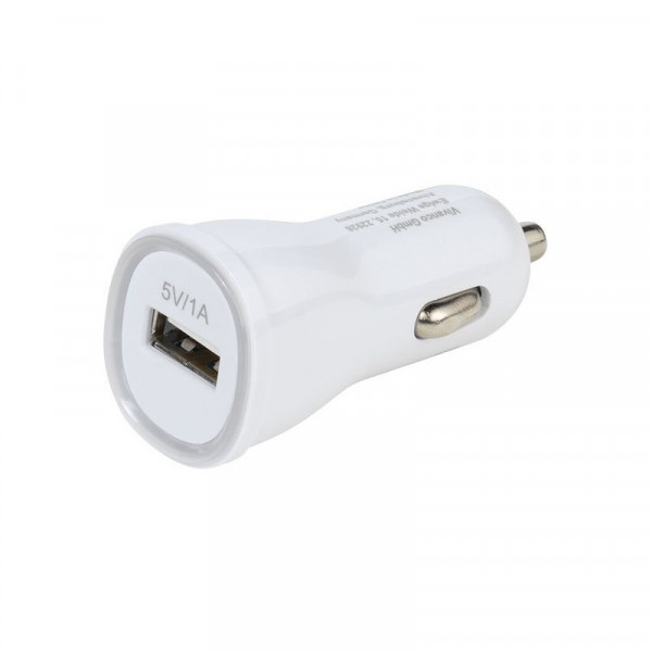 Adapter Vivanco punjač USB za kola, beli