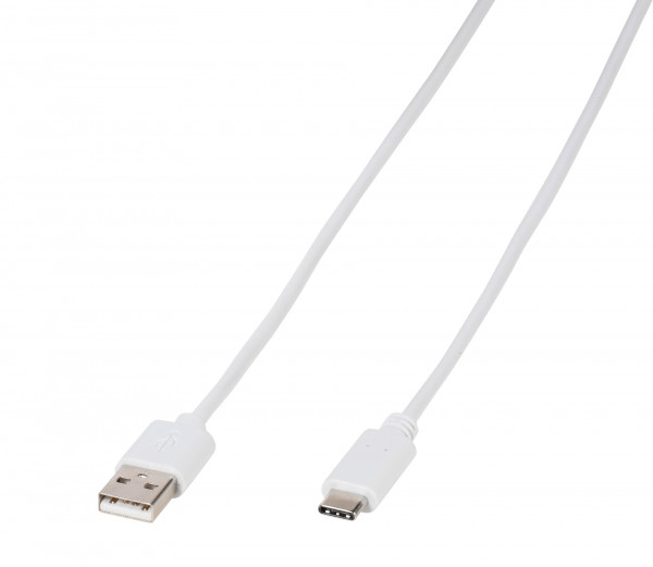 Vivanco Kabl USB A/C 1m W
