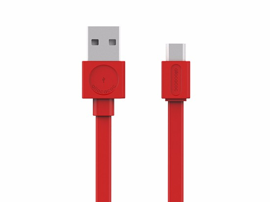 Kabl USB A/microB 1.5m Allocacoc crveni