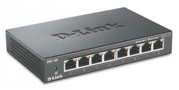 DLink 8-Port Gigabit Unmanaged Desktop Switch DGS-108E