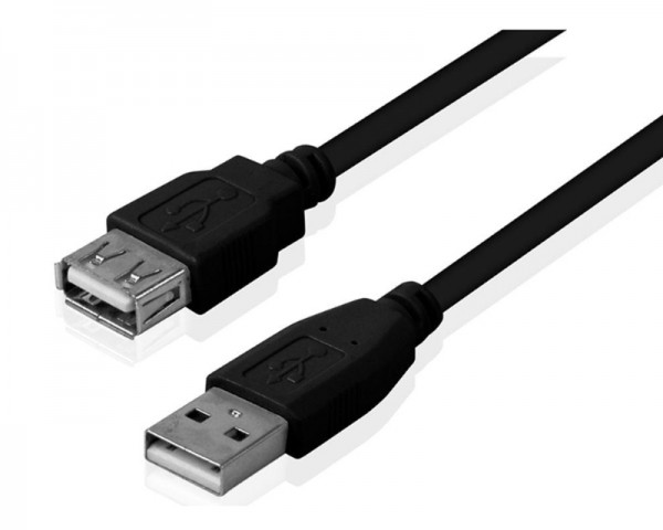 FAST ASIA Kabl USB 2.0 A - USB A MF (produžni) 1.8m crni