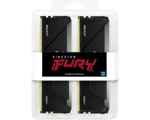 KINGSTON DIMM DDR4 64GB (2x32GB kit) 3200MTs KF432C16BB2AK264  Fury Beast RGB