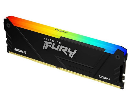 KINGSTON DIMM DDR4 32GB (2x16GB kit) 3200MTs KF432C16BB12AK232 FURY Beast RGB Black XMP