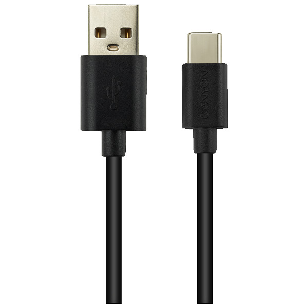 CANYON Type C USB 2.0 standard cable, Power & Data output, 5V 1A, OD 3.2mm, PVC Jacket, 1.8m, black, 0.036kg ( CNE-USBC2B ) 