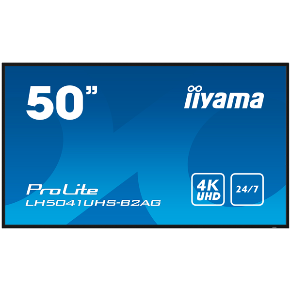 IIYAMA LFD PROLITE LH5041UHS-B2AG 50'' Professional Digital Signage 4K  247 3840x2160 VA 16:9 500cd 5000:1 landscape, portrait ( LH5041UHS-B