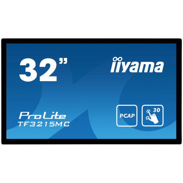 IIYAMA Monitor LED TF3215MC-B2 Open Frame PCAP 30 point touch 31.5'' AMVA 1920x1080 16:98 500cd 3000:1 8ms projective capacitive landscape, 