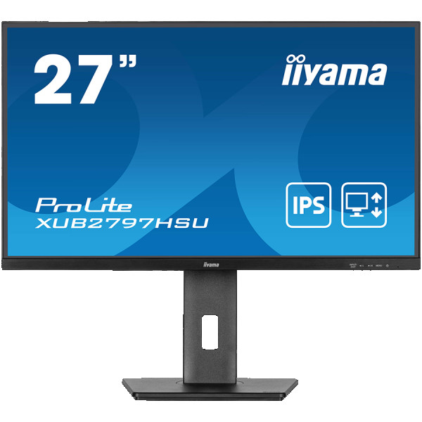 IIYAMA Prolite XUB2797HSU-B2 Business Monitor - 68.6 cm (27), FULL HD (1920x1080), IPS LED, 100Hz, 300 cdm˛, matte  black ( XUB2797HSU-B2 )