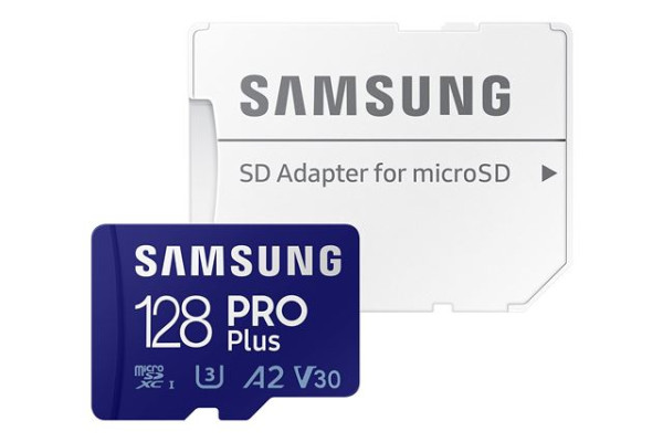 SAMSUNG Memorijska kartica PRO PLUS MicroSDXC 128GB U3 Blue + SDXC Adapter MB-MD128SA