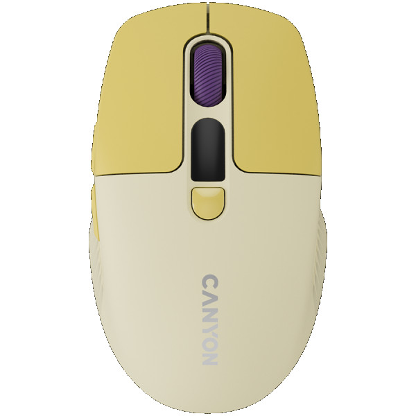 CANYON mouse MW-26 LCD Silent Dual Mode Wireless Yellow ( CNS-CMSW26Y ) 