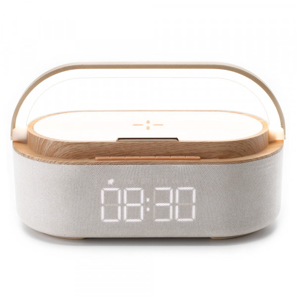 Aurora Plus Radio, Lamp with Clock and Wi-Fi Charger
