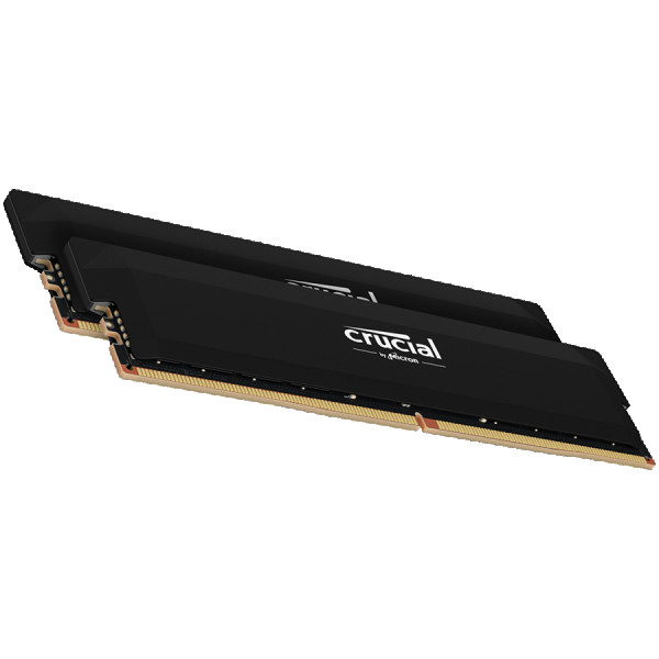 Crucial Pro OC 64GB (2X32GB) DDR5-6400 UDIMM CL40 Black ( CP2K32G64C40U5B ) 