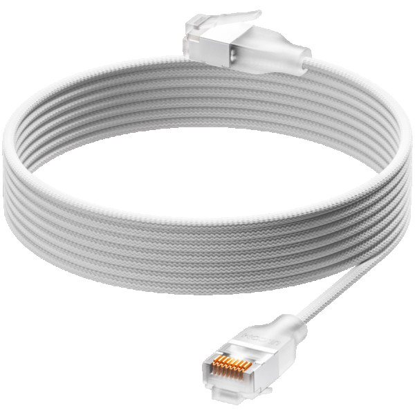 Ubiquiti UniFi Premium Patch Cable UACC-Cable-Patch-EL-C6A-1M-W Ultra-thin braided patch cable, designed and optimized for 10 GbE networkin