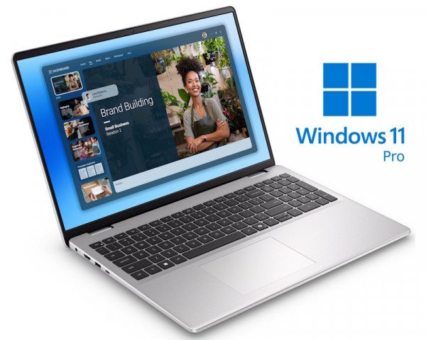 DELL 16 DC16251 16 inch FHD+ 300nits Core 7 150U 16GB 512GB SSD Backlit FP Win11Pro metalni silver laptop 