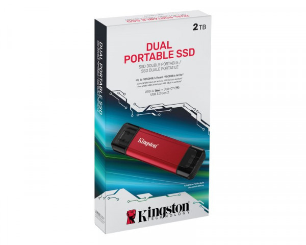 KINGSTON Dual Portable 2TB eksterni SSD SPSD2TB 