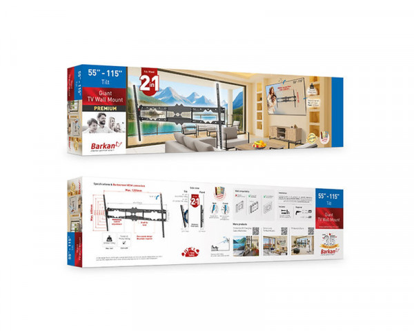 BARKAN BM510 LCD TV zidni nosač od 55 do 100 inča 