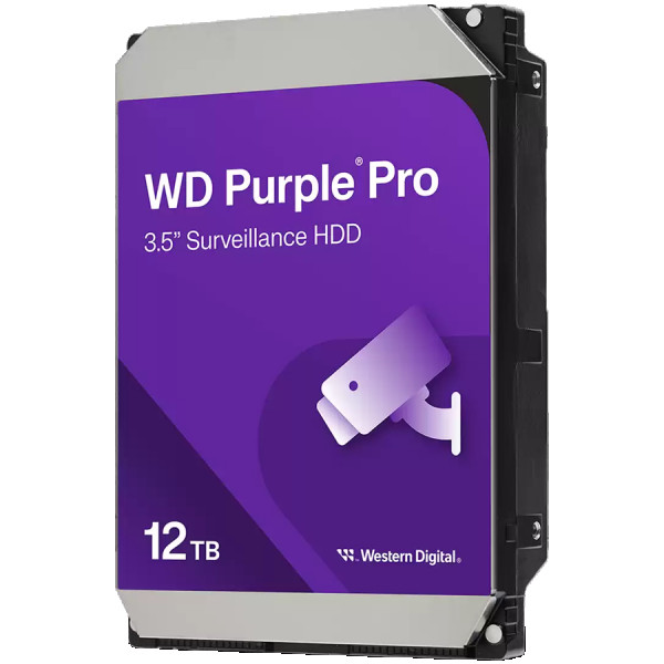 HDD AV WD Purple Pro (3.5, 12TB, 512MB, 7200 RPM, SATA 6 Gbs) ( WD122PURP ) 