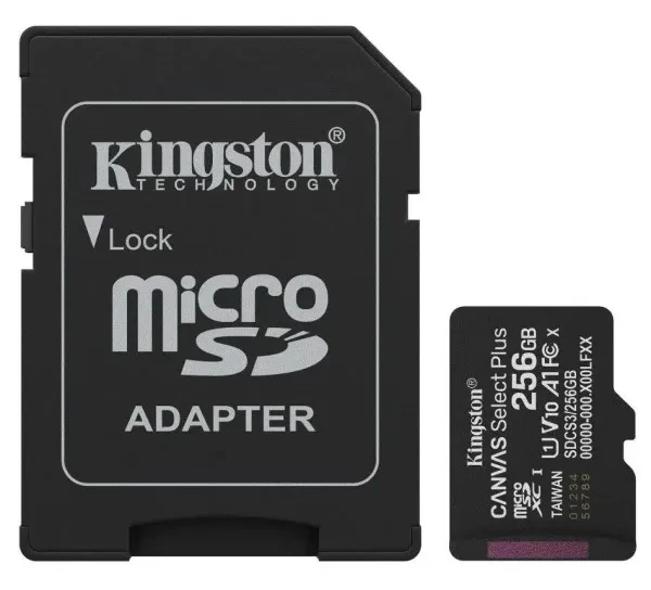 Micro SD Kingston 256GB SDCS3256GB + adapter