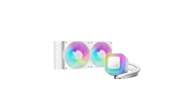 CPU Hladnjak DeepCool LE240 V2 ARGB Belo, R-LE240-WHAMMN-G-2