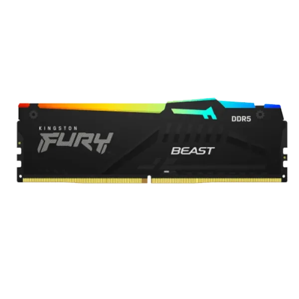 RAM DDR5 32GB 5200MTs Kingston Fury Beast RGB Black KF552C40BBA-32