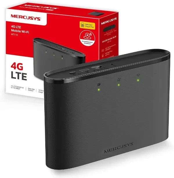 4G ruter Mercusys MT110 150MbpsSIM slot2200mAh