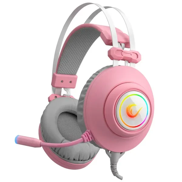 Slušalice žične Rampage RM-K1 Pulsar 7.1 USB roze 36130