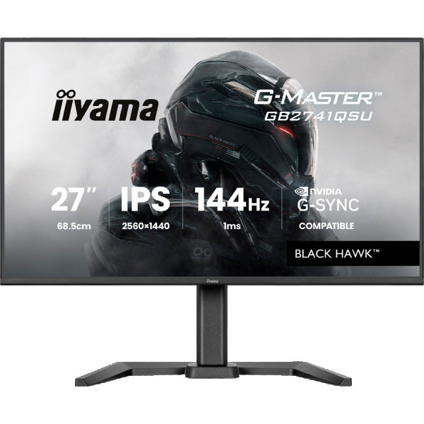 27'' IPS Gaming, G-Master Black Hawk, G-SYNC Compatible, 2560x1440 144Hz, 300cdm2, HDMI, DisplayPort, 1ms MPRT, Adaptive Sync, Speakers, USB