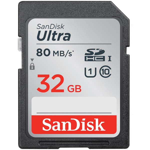 SANDISK Ultra 32GB SDHC Memory Card 120MBs ( SDSDUN4-032G-GN6IN ) 